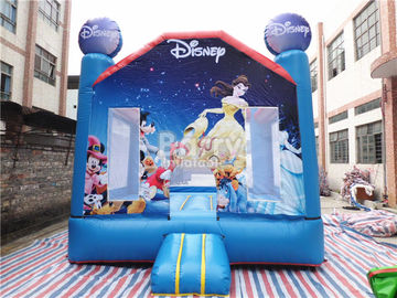 Anak-anak Luar Ruangan Inflatable Bouncer Disney Princess Moonwalks Untuk Acara / Festival