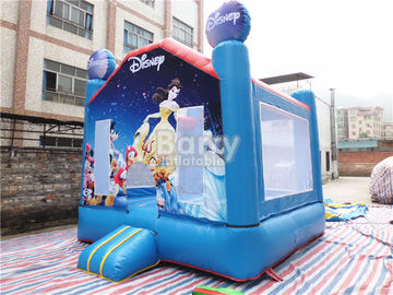 Anak-anak Luar Ruangan Inflatable Bouncer Disney Princess Moonwalks Untuk Acara / Festival
