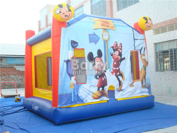 Pesta Anak-anak Inflatable Bouncer Mickey Mouse Indoor Bounce House Dengan Blower