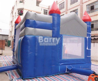 0.55mm PVC Castle Bounce House / Rumah Gelisah Dengan Sertifikasi Slide CE