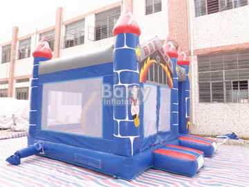 0.55mm PVC Castle Bounce House / Rumah Gelisah Dengan Sertifikasi Slide CE