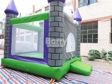 Flame Resistant 0.55mm PVC Halloween Inflatable Jumping Castles Untuk Festival