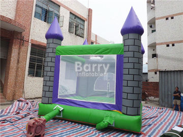 Flame Resistant 0.55mm PVC Halloween Inflatable Jumping Castles Untuk Festival