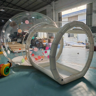 Kubah Berkinerja Tinggi Igloo Pvc Jelas Single Tunnel Outdoor Camping Transparan Partai Inflatable Tenda Gelembung Rumah