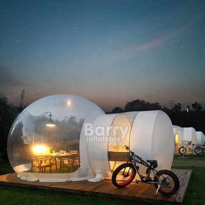 Mudah Untuk Menyiapkan Tenda Inflatable Balon Rumah Gelembung Komersial Inflatable Untuk Percetakan Khusus Dan Pengiriman Cepat