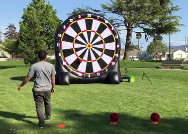 Anak-anak Dan Dewasa Raksasa Inflatable Dewan Dart Golf Dengan Balls Untuk Taman, Squares, Gardens