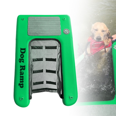 Non-Slip Inflatable Pup Dog Ramp Ringan Floating Inflatable Water Dog Ramp Untuk Anjing Pet Besar