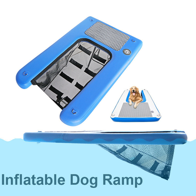 Bantuan anjing keluar dari air DWF PVC Tarpaulin Dog Ladder Dog Water Ramp Inflatable Untuk Untuk berenang hewan peliharaan