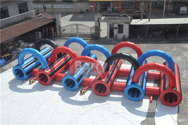 Customzied Insane 5k Inflatable Run Hambatan Untuk Dewasa, Event Giant Crawling Tunnel