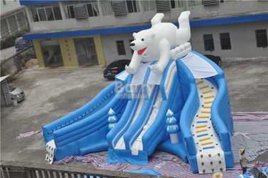 Kolam Renang Slide Cantik Beruang Baru Yang Indah, Kolam Renang Tiup Untuk Taman Hiburan