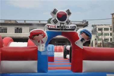 Kustom Inflatable Balita Playground, Tema Kota Tinju Banteng Khusus Menyenangkan