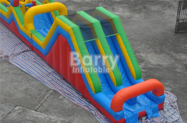 Long 3 bagian peralatan Bouncy Castle Kendala Kursus untuk orang dewasa dan anak-anak