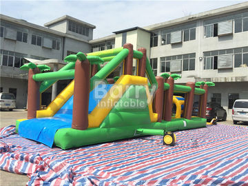 Outdoor Dan Indoor Blow Up Kendala Course Untuk Dewasa, Jungle Theme Kids Hambatan Course