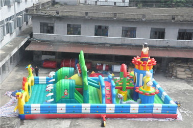 15x8M Inflatable Balita Playground Dengan Percetakan Logo / Backyard Hambatan Course