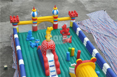 Olahraga Tema Inflatable Bouncy Castle, 0,55 mm PVC Childrens Indoor Play Equipment