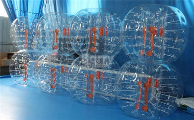 PVC / TPU Outdoor Inflatable Toys / Bubble Ball Soccer Suit untuk Pesta atau Acara
