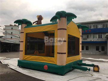 Air Monkey Inflatable Bouncer, Palm Tree Samll Inflatable Bounce Castle Untuk Anak Kecil
