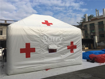 Promosi Palang Merah Putih Luar Ruangan Medis Tenda Tiup Dengan Pencetakan Logo