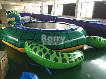 ODM Inflatable Turtle Dengan Slide Durable 0.9mm Pvc Tarpaulin Material