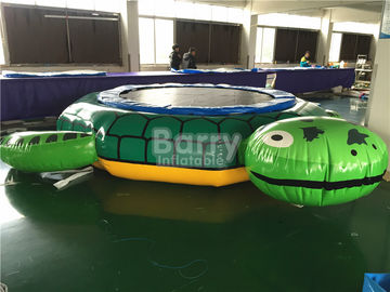 ODM Inflatable Turtle Dengan Slide Durable 0.9mm Pvc Tarpaulin Material