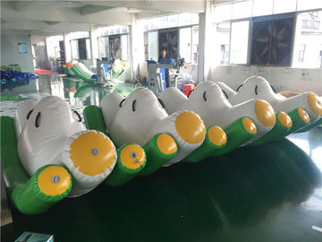 3 * 2 * 1.5 m Hijau Inflatable Seesaw / Blow Up Mainan Untuk Kolam Renang Di Musim Panas Panas