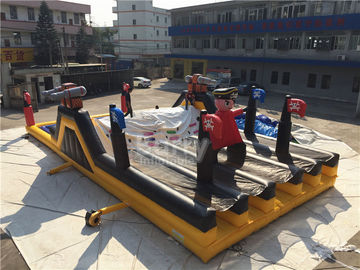Barry Extreme Inflatable Run Besar Kapal Bajak Laut Tema Blow Up Kendala Course