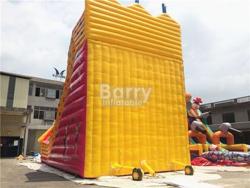 Custom Made Kids Inflatable Slide Single Lane Kuning 12x7x10m