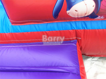 Jalur Ganda Profesional Beruang Kid Inflatable Slide 12 * 8 * 8m Atau Disesuaikan