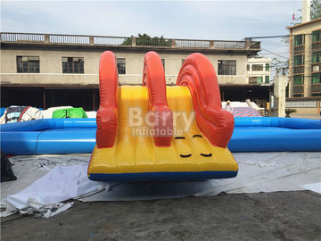 Rectangle Shape Inflatable Pool Dengan Slide Kecil Untuk Bola Air Atau Perahu Dayung