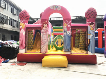 Big Pink Princess Inflatable Bouncer, Rumah Bouncing Komersial Profesional