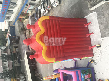 Disesuaikan Mickey Mouse Inflatable Jumping Castle Slide Untuk Backyard