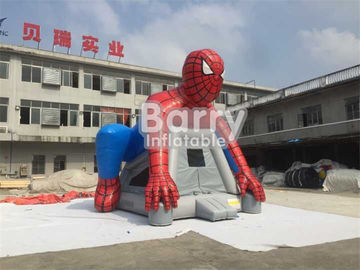 Kustom Spiderman Inflatable Bouncer Castle / Blow Up Bounce House Untuk Anak-Anak