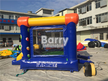 Digital Printing Balon Inflatable Outdoor Bouncy Castle Dengan Slide Baik Ketegangan