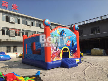 Disesuaikan Seaworld Tema Inflatable Bouncer Untuk Anak-Anak / Melompat Castle