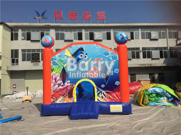 Disesuaikan Seaworld Tema Inflatable Bouncer Untuk Anak-Anak / Melompat Castle