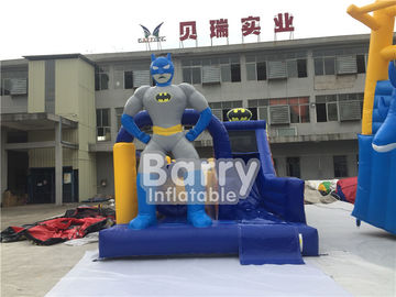 Kursus Kendala Inflatable Custom Made Dengan Slide Batman Dengan Bahan terpal PVC