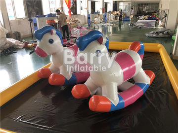 Outdoor Water Park Games Inflatable Air Mainan Float Horse Untuk Kolam Renang