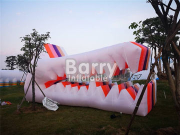 Komersial Oxford Cloth LED Inflatable Produk Periklanan Untuk Acara Warna Putih