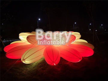Dekorasi Pencahayaan Cantik Produk Iklan Tiup / Rantai Bunga Inflatable LED Untuk Pesta Pernikahan