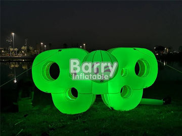 PVC Terpal Inflatable Kartun Karakter, Digital Printing Meledakkan Model Sayap Kupu-kupu Dengan Lampu LED
