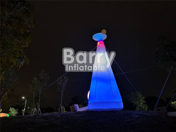 Taman Hiburan Custom Made Inflatable Giraffe Lighthouse Untuk Dekorasi Pesta