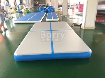 Biru Inflatable Air Track Senam Mat, Double Wall Fabric Air Trak Mat Untuk Gym