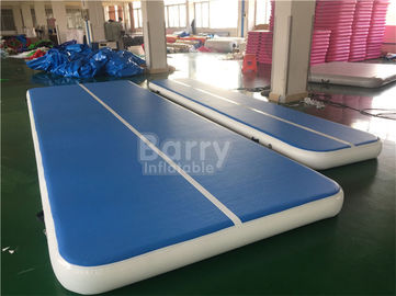 EN71 Air Tumbling Senam Mats / 6m PVC Inflatable Air Track Dengan Pompa Listrik