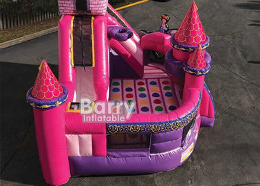 Komersial Princess Kid Zone Combo Basah Atau Kering / Rumah Bouncer Slide Tiup