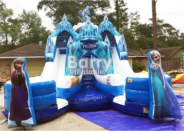 Ukuran Disesuaikan Frozen Ganda Komersial Inflatable Slide Indoor Dan Outdoor Untuk Anak-Anak
