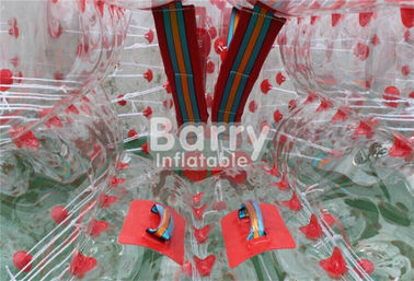 Mainan Inflatable outdoor 100% TPU / PVC 1.5m Red Dot Inflatable Bubble Sepak Bola