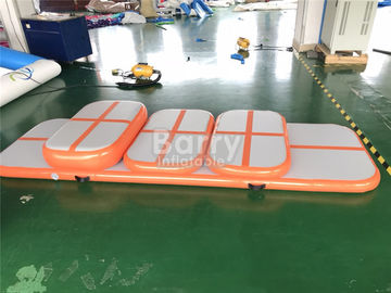 Eco-Friendly Children Orange Tumbling Mat Pelatihan Jalur Udara Tiup Set Untuk Gym