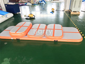 Eco-Friendly Children Orange Tumbling Mat Pelatihan Jalur Udara Tiup Set Untuk Gym