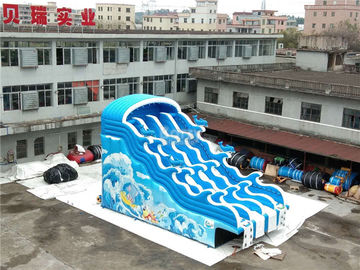 Slide Air Raksasa Tiup Untuk Kolam Renang, Slide Taman Air Inflatable Dewasa