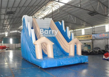 Slide Air Tiup Putih Dan Biru / Slide Anak PVC terpal OEM